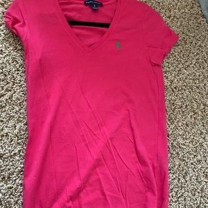 Ralph Lauren Pink V-Neck Size S